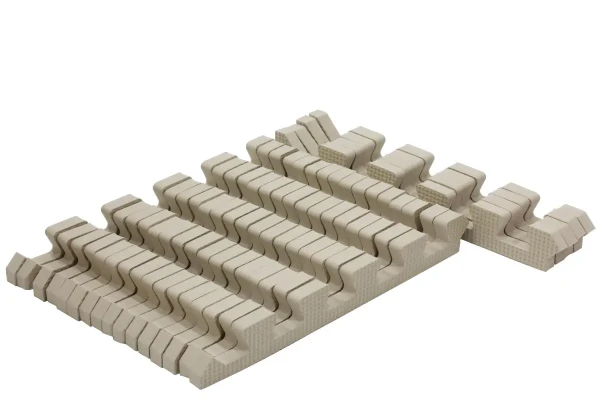 Rialto Baby Sada béžových okrajov na penové puzzle 120x180cm