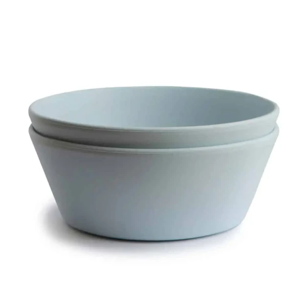MUSHIE OKRÚHLE OBEDOVÉ MISKY - POWDER BLUE
