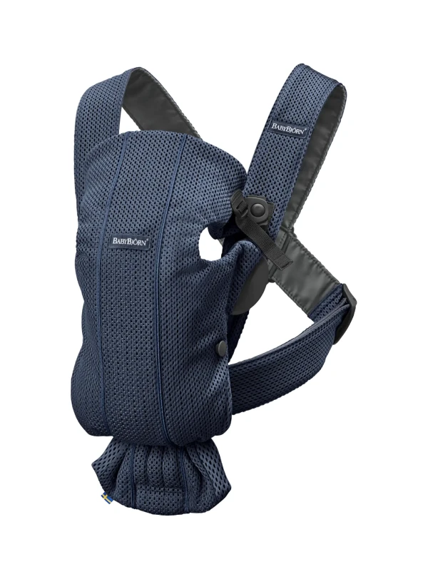 BABYBJORN Detské nosidlo MINI Navy Blue 3D Mesh