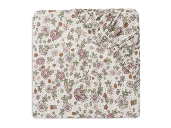 Jollein Napínacia plachta 40/50 x 80/90 cm Retro Flowers