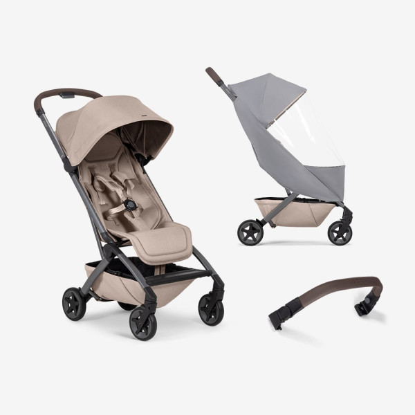 Joolz Aer 2 kočík Bundle set s pláštenkou a madlom Sandy taupe