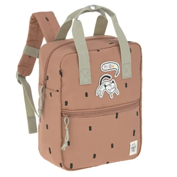 Lässig detský batôžtek Mini Square Backpack Happy Prints caramel
