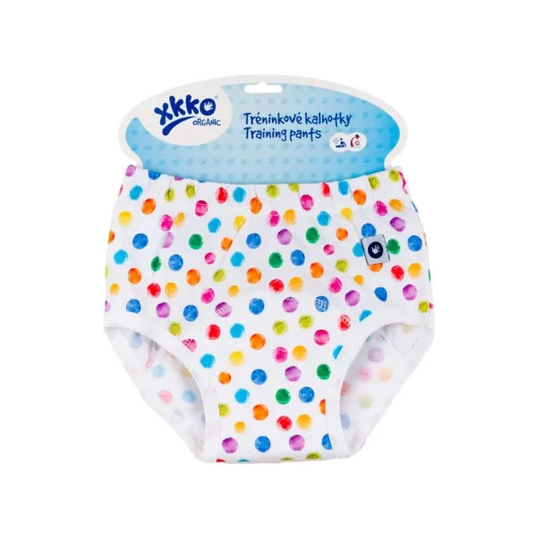 XKKO Organic Tréningové nohavičky - Watercolor Polka Dots Veľkosť M