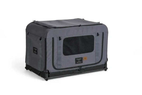 FIKAGO Skladacia kennel prepravka Queen M Grey
