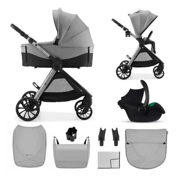 KINDERKRAFT Kočík kombinovaný Vesto 2 3v1 Grey
