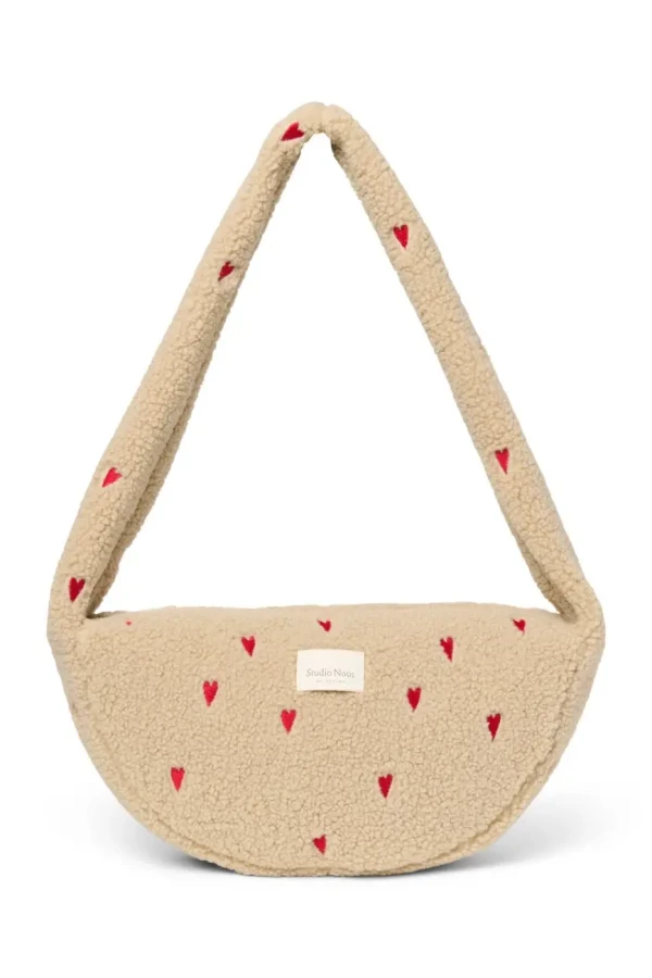 STUDIO NOOS - Teddy Mini Cross Body Bag Ecru Hearts
