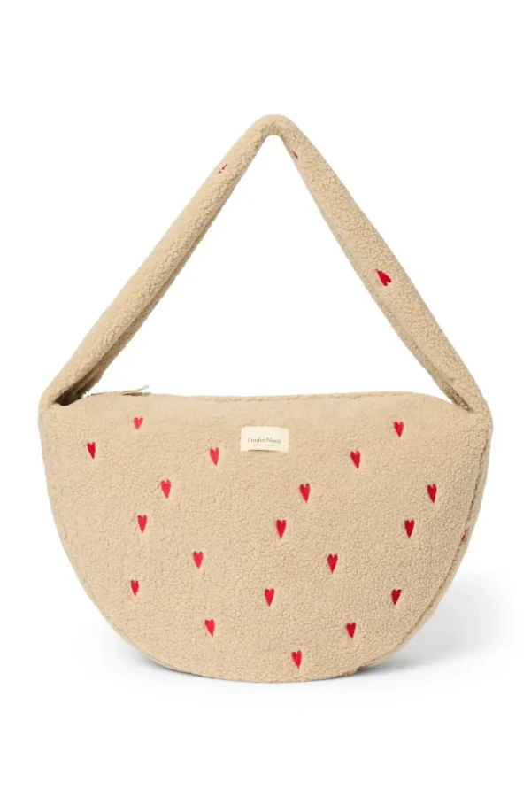 STUDIO NOOS - Teddy Cross Body Bag | Ecru Hearts