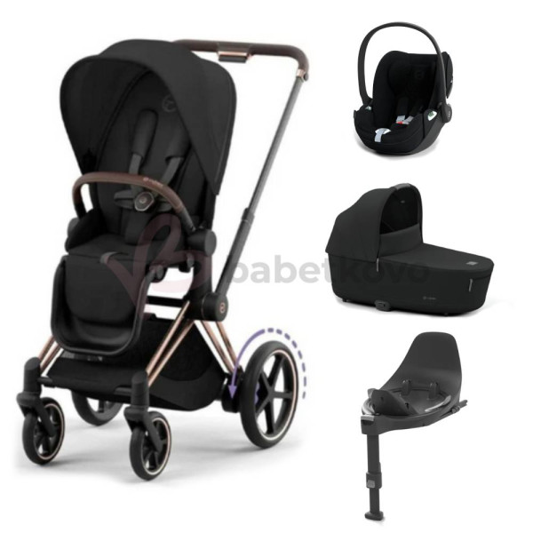 CYBEX E-PRIAM 4-kombinácia ROSEGOLD Sepia Black