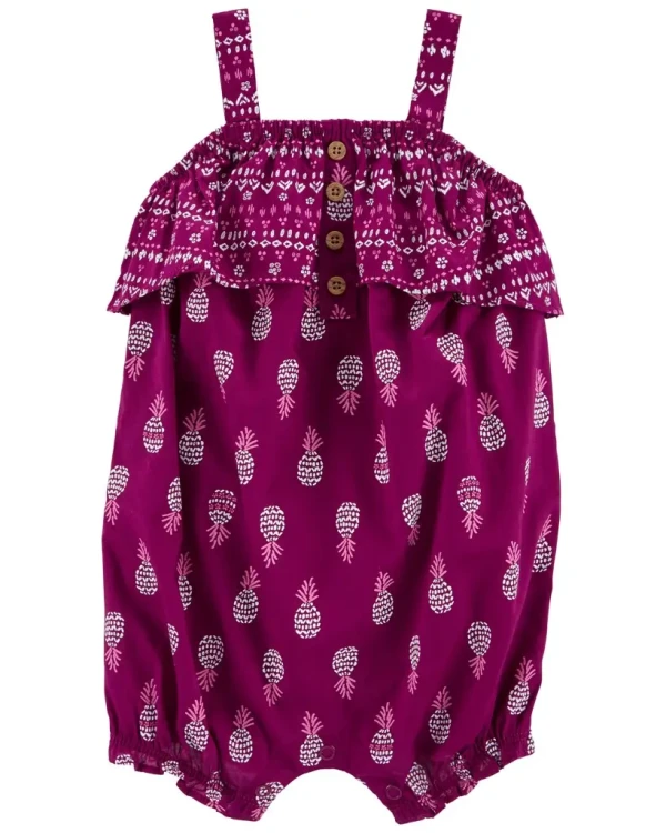 CARTER'S Overal letný Purple Pineapple dievča 24m