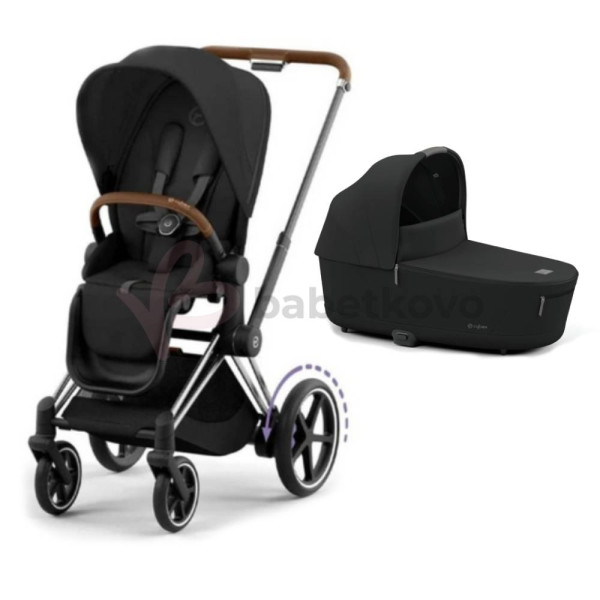 CYBEX E-PRIAM 2-kombinácia CHROME BROWN Sepia Black