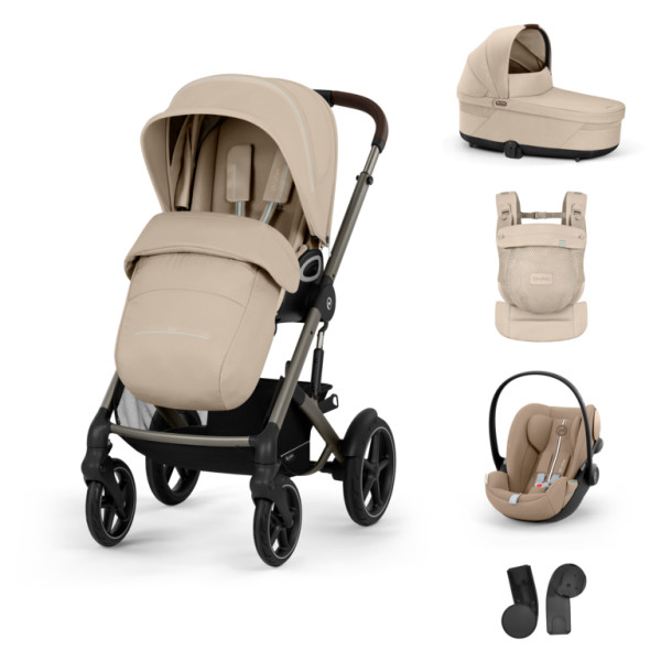 CYBEX TALOS S LUX BUNDLE SET S + nosič AMYA 2026 Almond Beige - taupe rám