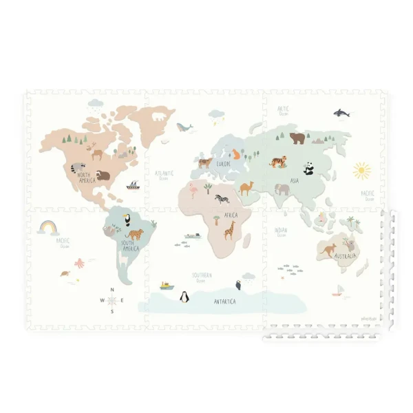 4895250601970 Play&Go EEVAA Podložka na hranie Worldmap