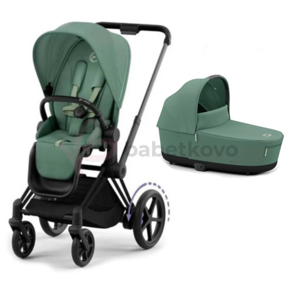 CYBEX E-PRIAM 2-kombinácia MATT BLACK Leaf Green