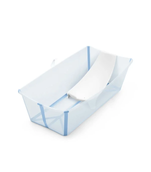 Stokke Flexi Bath X-Large Bundle Skladacia vanička s lehátkom Ocean Blue