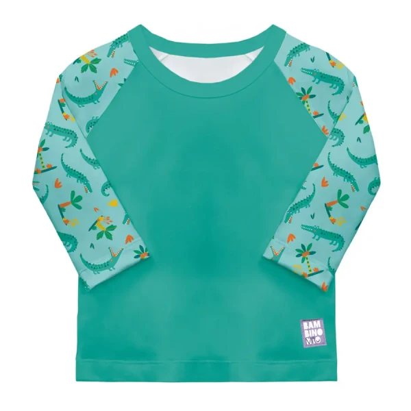 Bambino Mio detské tričko do vody s rukávom Crafty Croc, 6-12 mesiacov