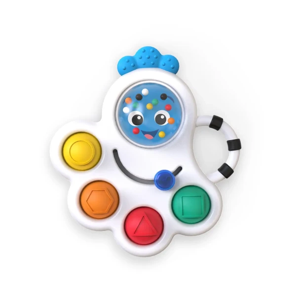 BABY EINSTEIN Hračka senozorická hrkálka a hryzačka Opuss Shape Pops™ 3m+