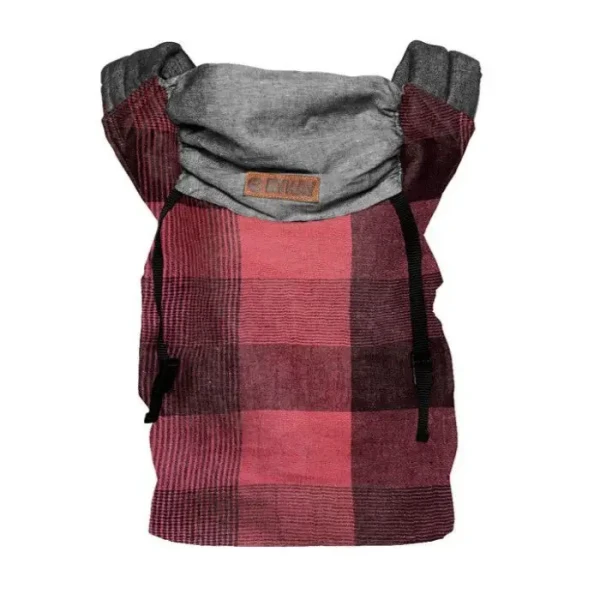 ByKay Klokanka CLICK CARRIER REVERSIBLE Red Plaid (veľ. baby)