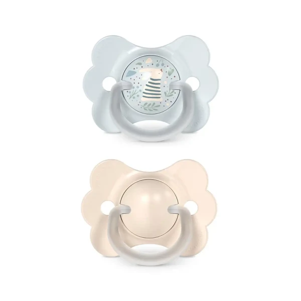 SUAVINEX Cumlík SX PRO fyziologický 2 KS WONDERLAND NEW 0/6m - modrý králik+ krémový