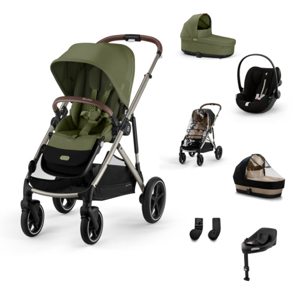 Cybex Gazelle S Kombinovaný kočík SET XL - Moss Green - Taupe Rám