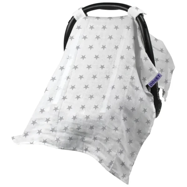 Dooky Clona Car Seat Canopy Silver Stars