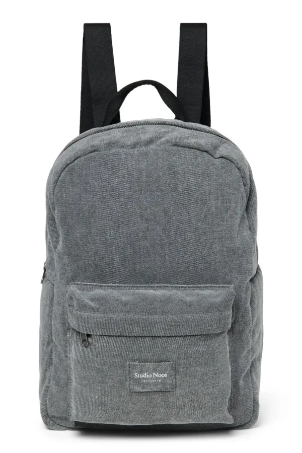 STUDIO NOOS - Denim Midi BACKPACK - batôžtek s predným vreckom Grey