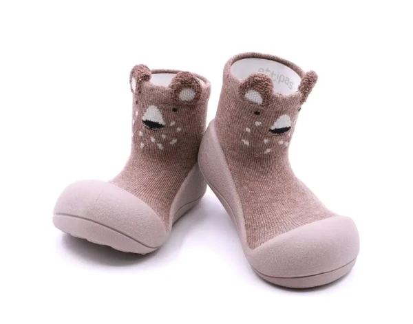 ATTIPAS Topánočky Zootopia Bear A21ZO Beige L veľ.21,5, 116-125 mm