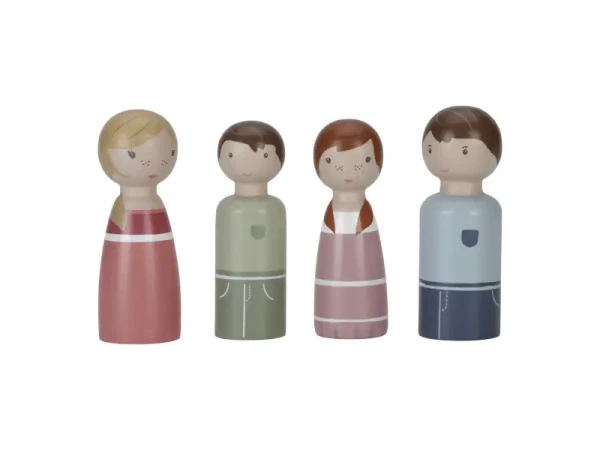Little Dutch Sada drevených bábik Family Rosa