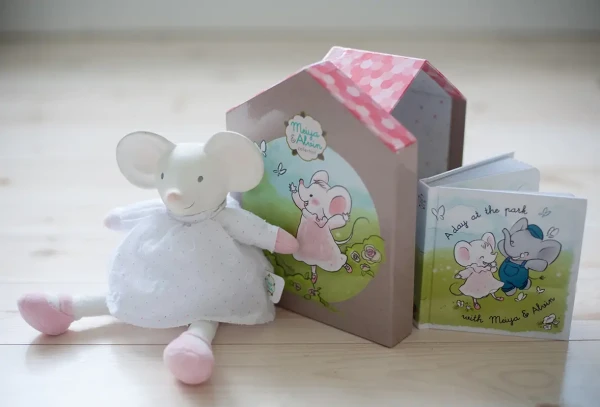 Meiya&Alvin darčekový set DELUXE knižka + hračka | myška Meiya