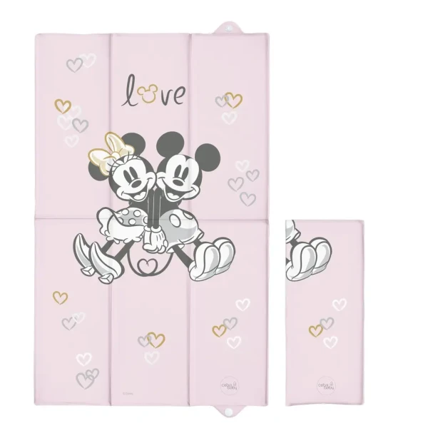 CEBA Podložka prebaľovacia cestovná 50x80 Disney Minnie & Mickey Pink