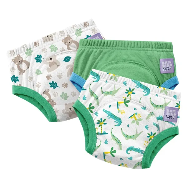 Bambino Mio učiace plienky 3-4 roky 3 balenia, GREEN JUNGLE