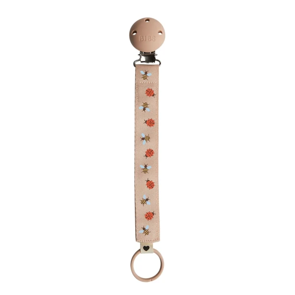 BIBS STUDIO Ribbon klip na cumlík ladybug-bumblebee-mix-blush