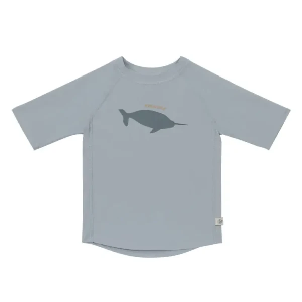 Lässig tričko Short Sleeve Rashguard whale light blue 07-12 mon.