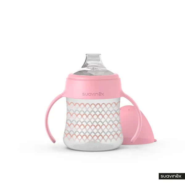 SUAVINEX FĽAŠA MEMORIES PRVÁ S UŠKAMI 150 ml ORANŽOVÉ VLNKY