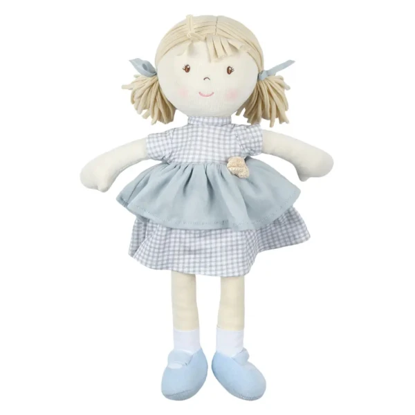 Bonikka All Natural látková bábika | Neva modré šaty