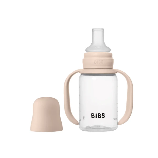BIBS dětská láhev se silikonovým náustkem 150 ml blush