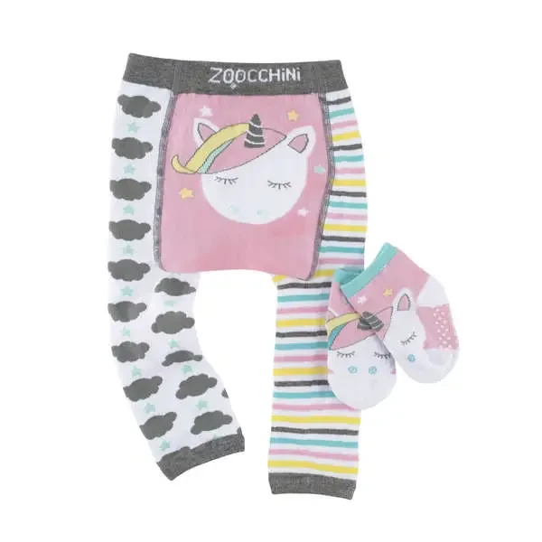 Zoocchini Set  legínky a ponožky Jednorožec Allie  6 - 12 m