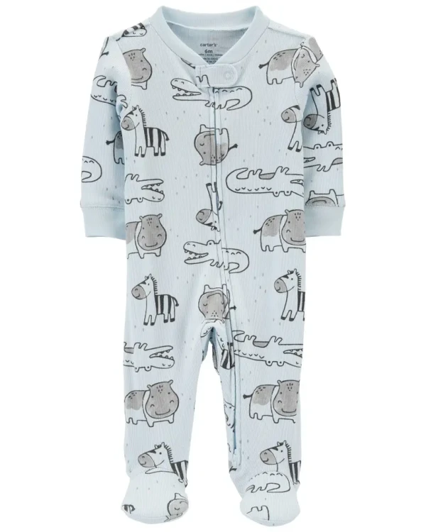 CARTER'S Overal na zips Sleep&Play Blue Safari chlapec PRE/ veľ. 46