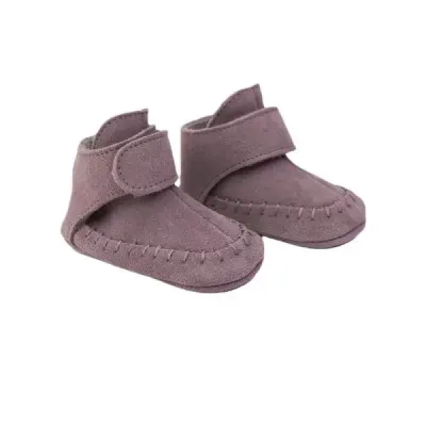 LODGER kožené topánky Walker Mocassin Mauve 12 - 15 mesiacov