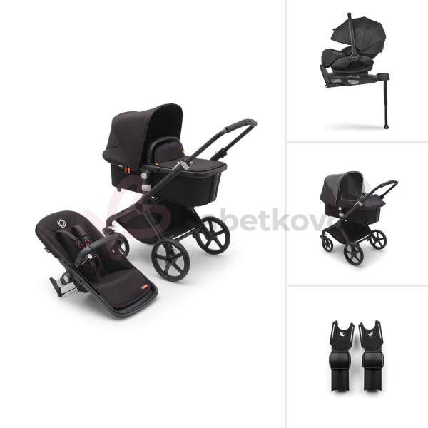Bugaboo Fox CUB TRIO BUNDLE Black/Midnight Black