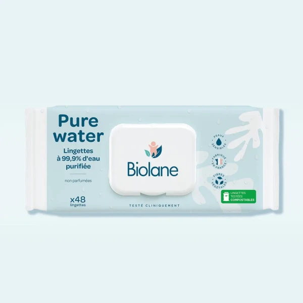 Biolane Utierky Pure water-48 obrúsky
