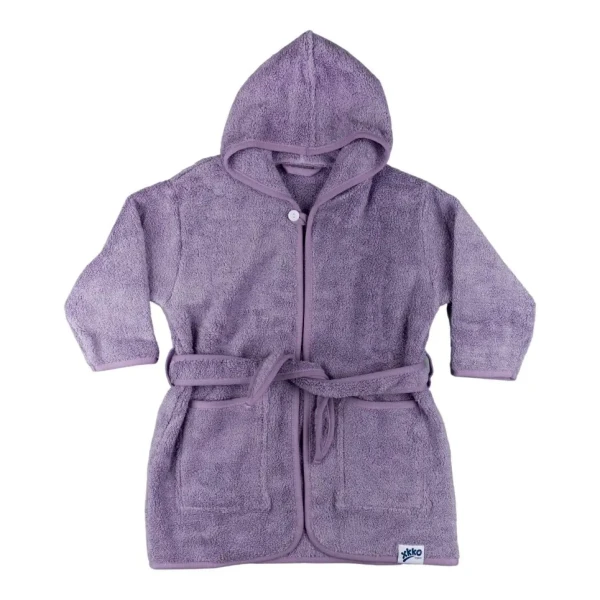 XKKO BIO Bavlnený župan Organic - Lavender Aura 6-12m