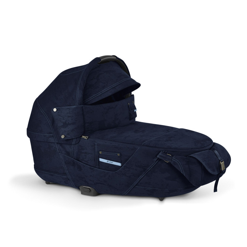 CYBEX PRIAM Lux Carry Cot Rebellious Luxury Denim Blue
