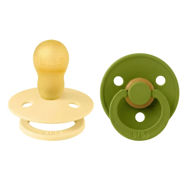 BIBS Colour cumlíky z prírodného kaučuku 2ks - veľkosť 3 pale-butter-wasabi