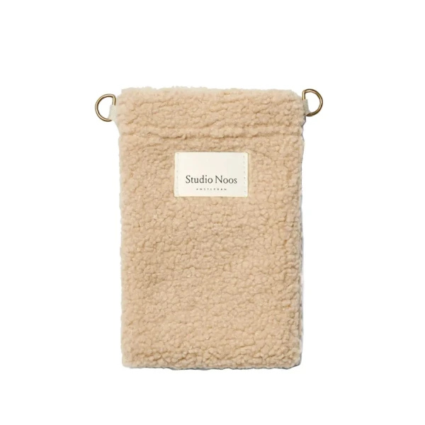 STUDIO NOOS - Teddy Phone BAG - taštička na telefon Ecru