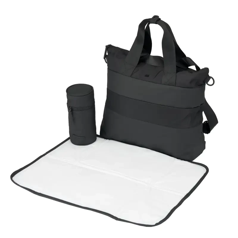 BabaBing Tote prebaľovacia taška/ batoh, Black (100% recyklovaný materiál)