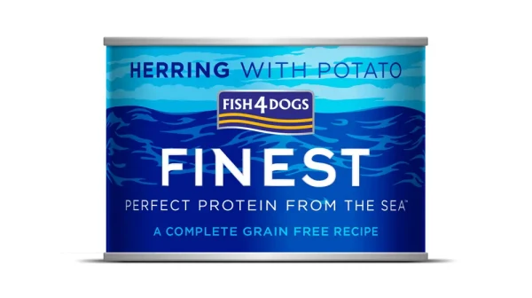 FISH4DOGS Konzerva pre psov Finest sleď so zemiakmi 185g