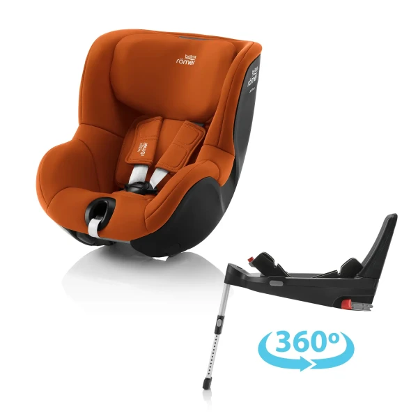 BRITAX RÖMER Autosedačka set Dualfix 5Z + Flex Base 5Z, Golden Cognac