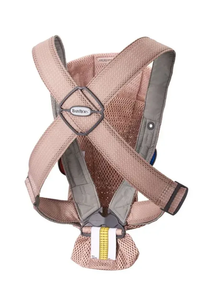 BABYBJORN Detské nosidlo MINI Dusty pink 3D Mesh
