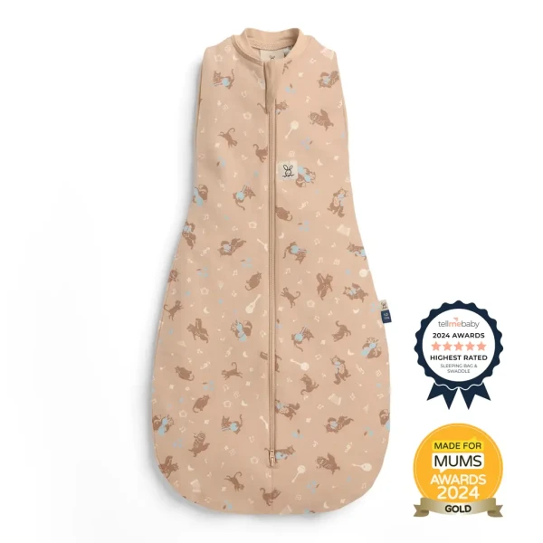 ERGOPOUCH Zavinovačka a vak na spanie 2v1 Cocoon Melody  6-12m, 8-10kg, 1,0tog