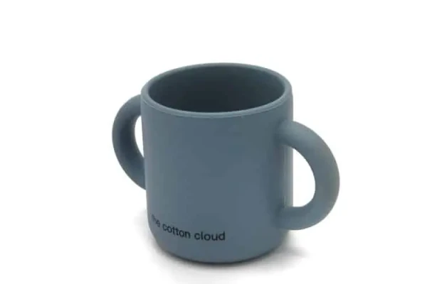 THE COTTON CLOUD SILIKONOVÝ HRNČEK COTTON CLOUD SMOKEY BLUE